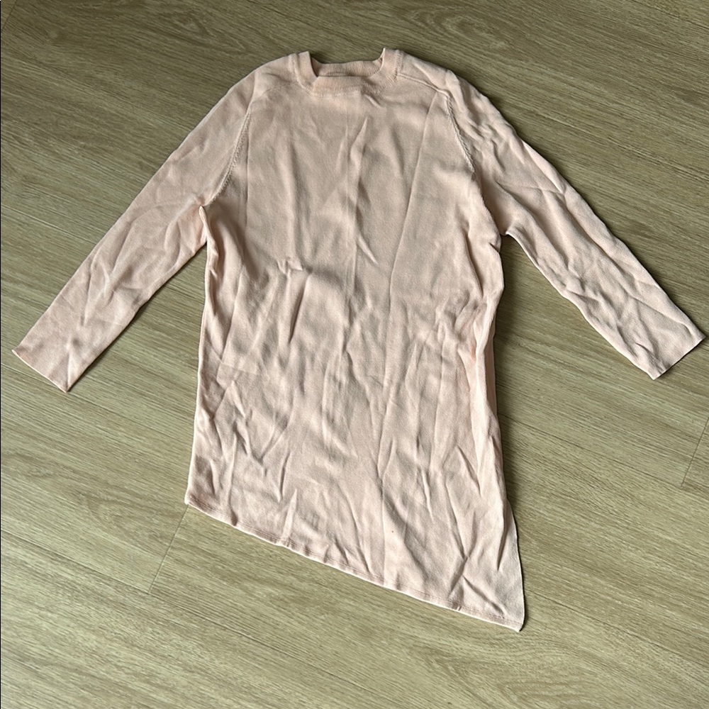 Zara Chic Asymmetrical Peach pink Women's asymmetric Tunic size small